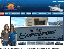 Tablet Screenshot of islandboatlettering.com